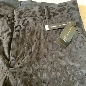 Black Leopard Print Pant